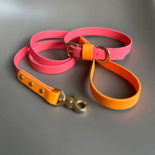 Roo Colourblock BioThane® Collar