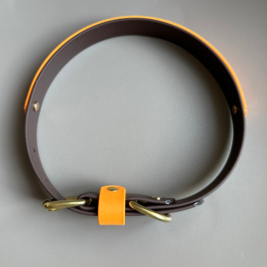 Choccy Orange Colourband BioThane® Collar