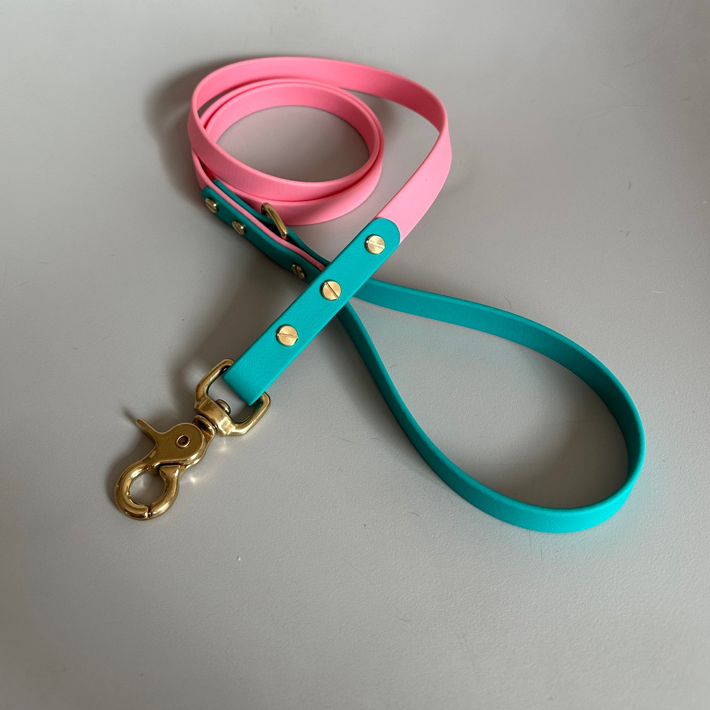 Babble Pink Colourblock BioThane® Lead