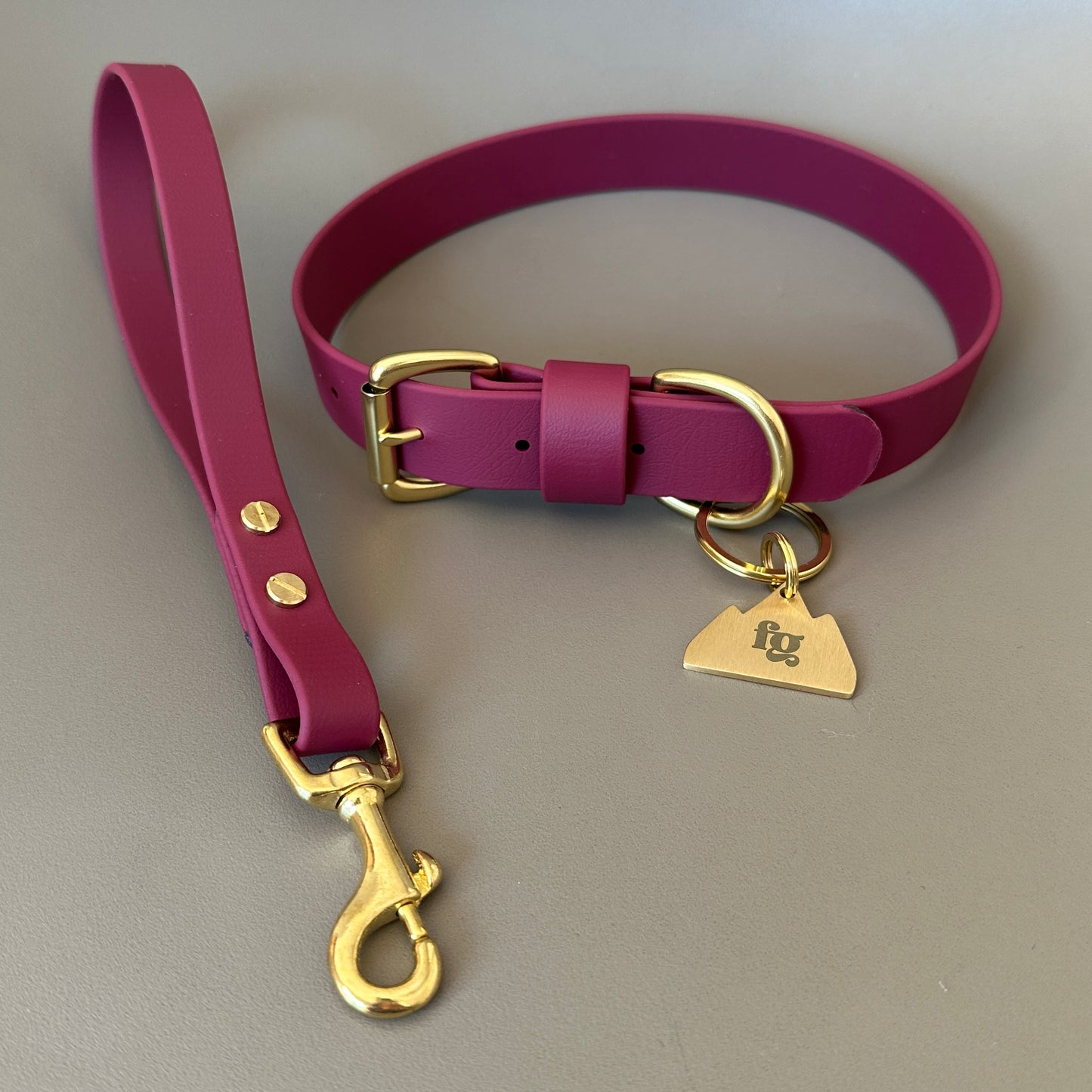 Wine BioThane® Collar