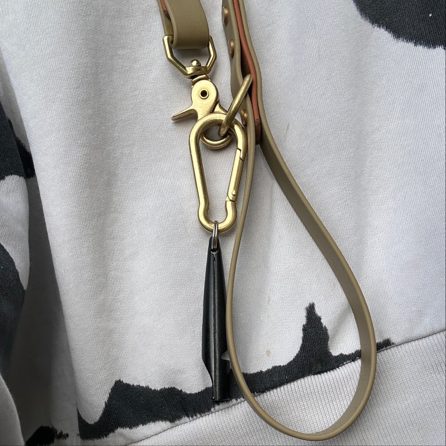 Heavy Solid Brass Carabiner Clip