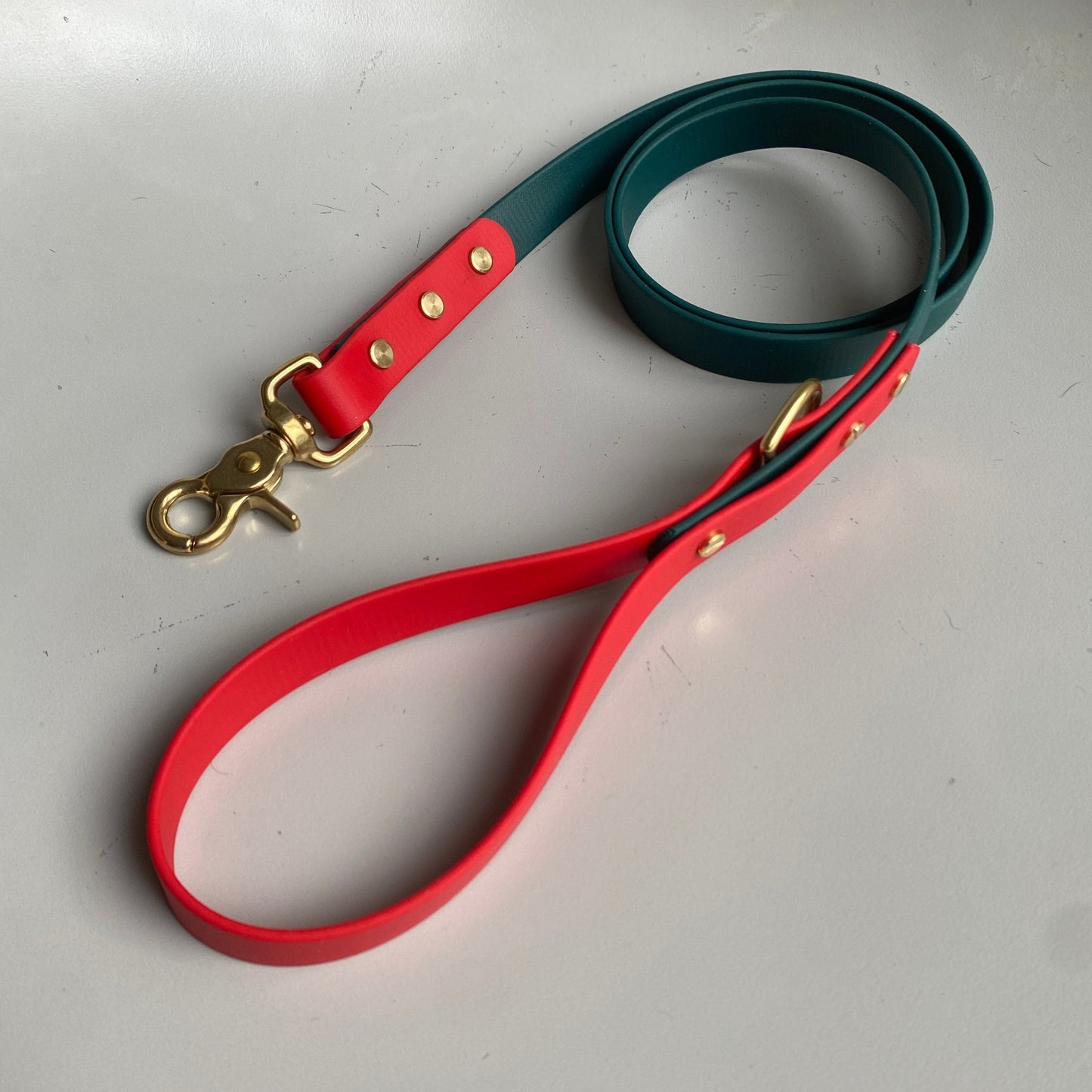 Christmas BioThane® Lead - Emerald