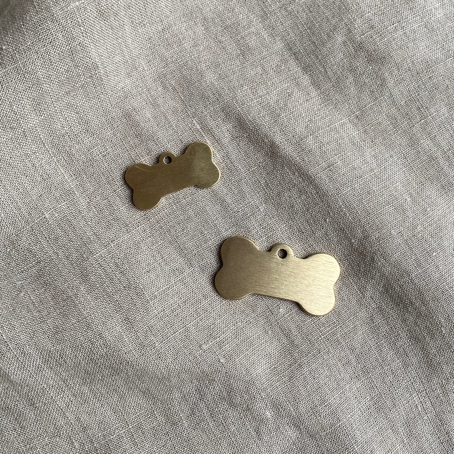 Solid Brass FG Engraved Dog Tag