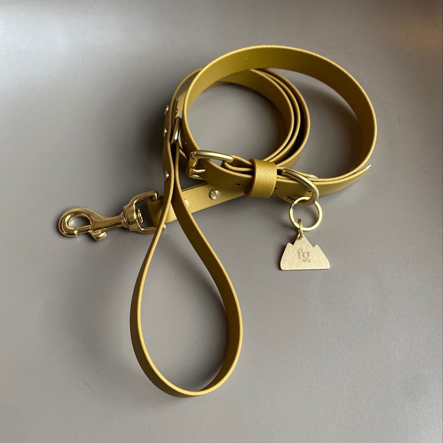 Gold BioThane® Collar