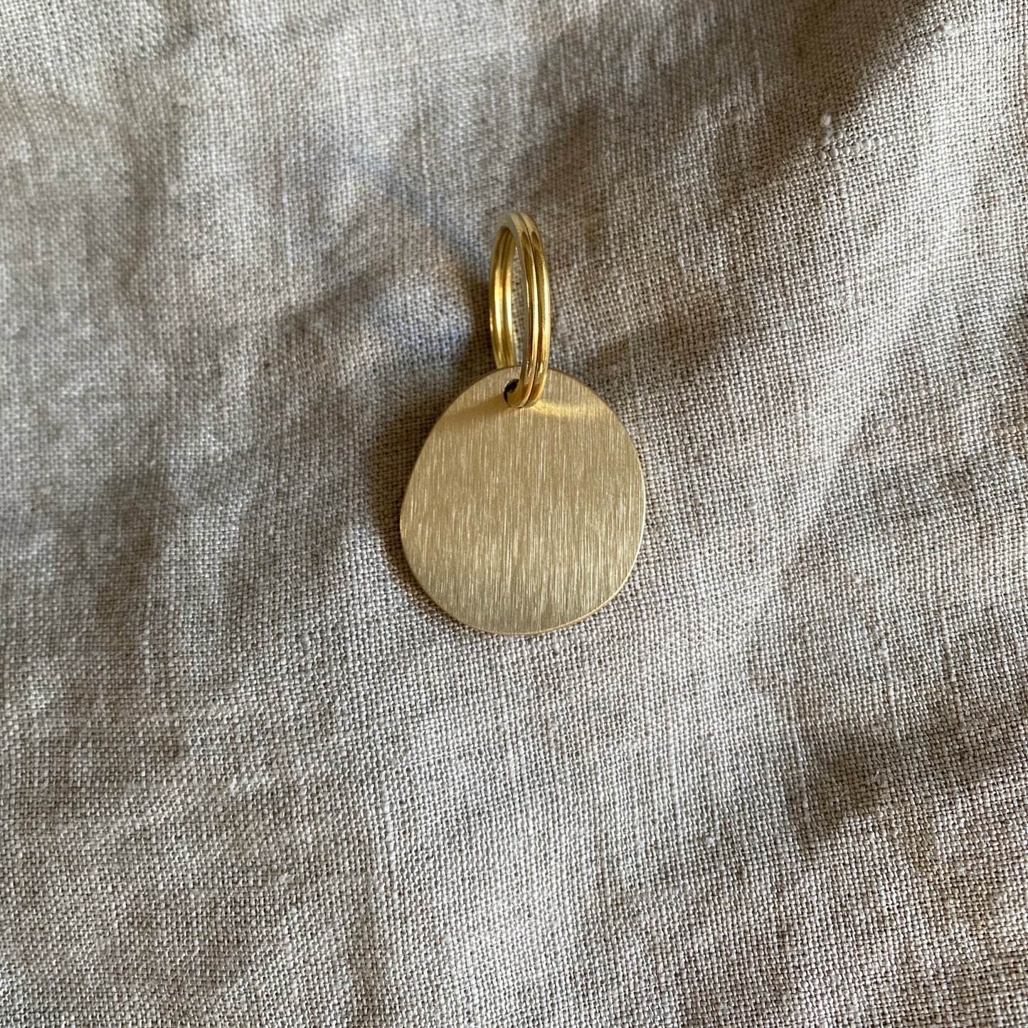 Solid Brass FG Engraved Dog Tag