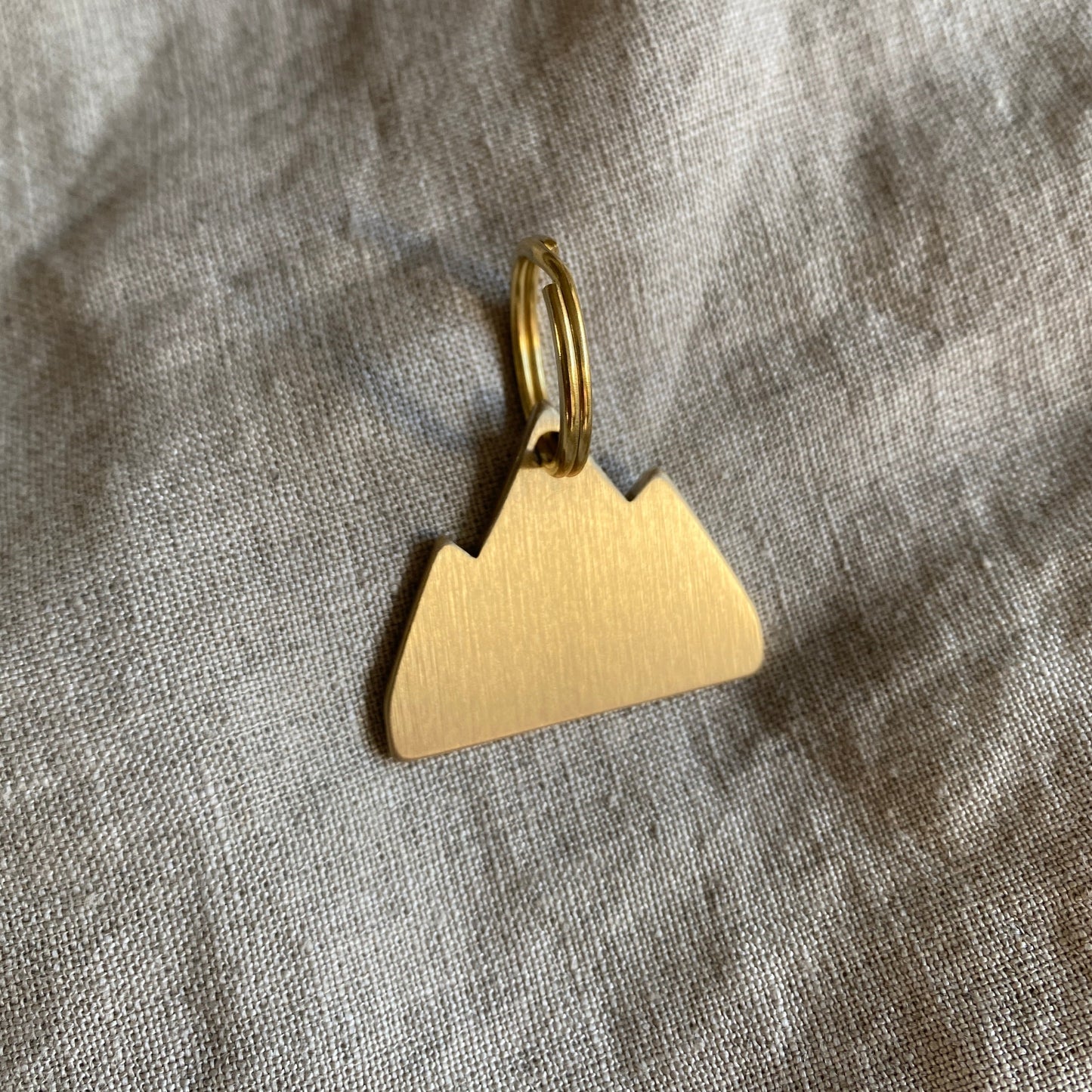 Solid Brass FG Engraved Dog Tag