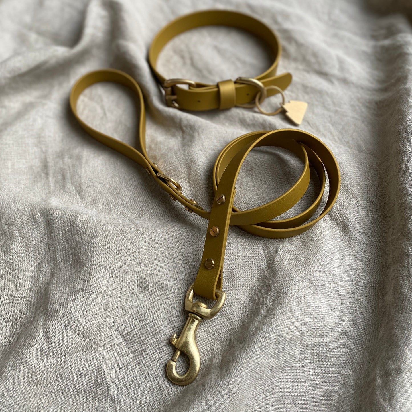 Gold BioThane® Collar