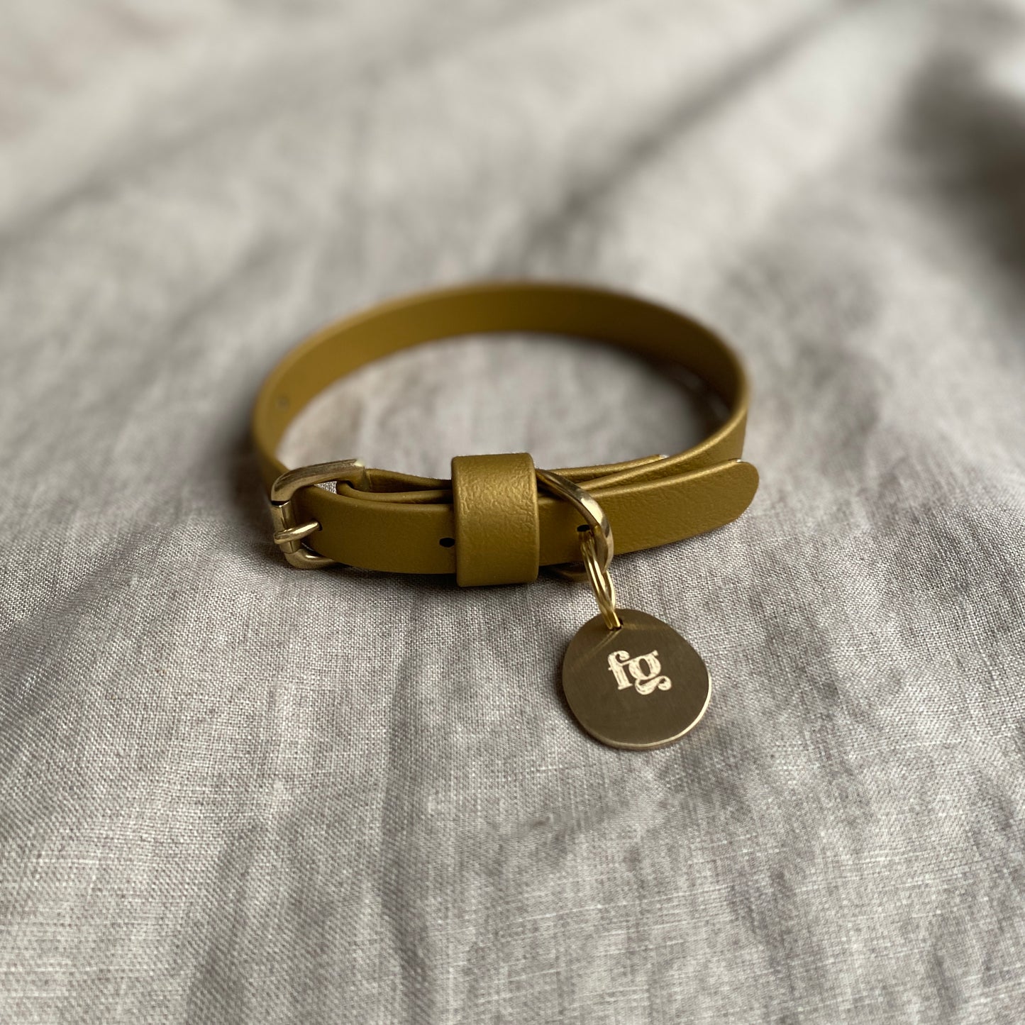 Gold BioThane® Collar