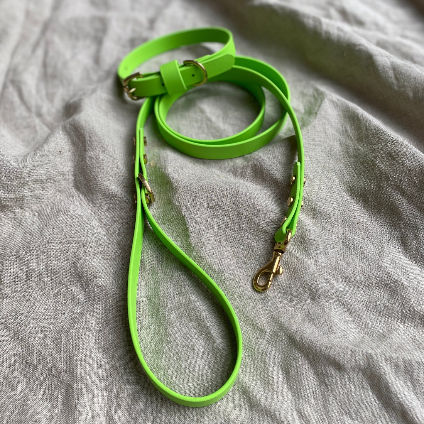 Lime BioThane® Collar