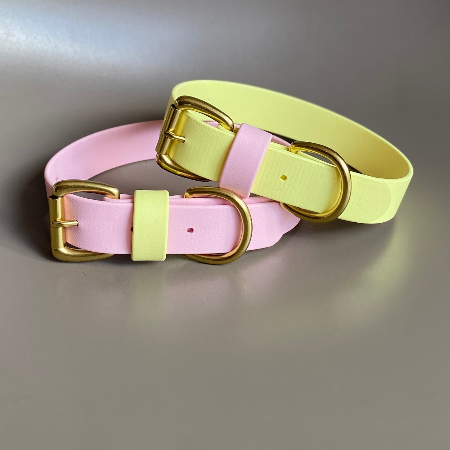 Strawberry Lemonade Colourblock BioThane® Collar
