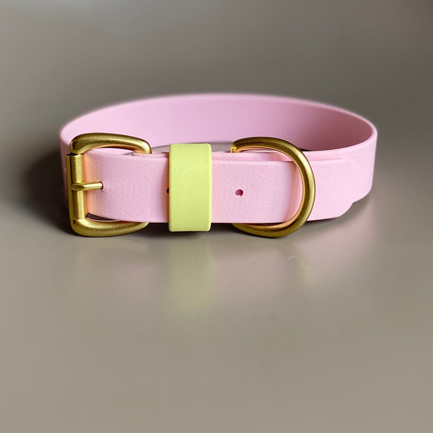 Strawberry Lemonade Colourblock BioThane® Collar
