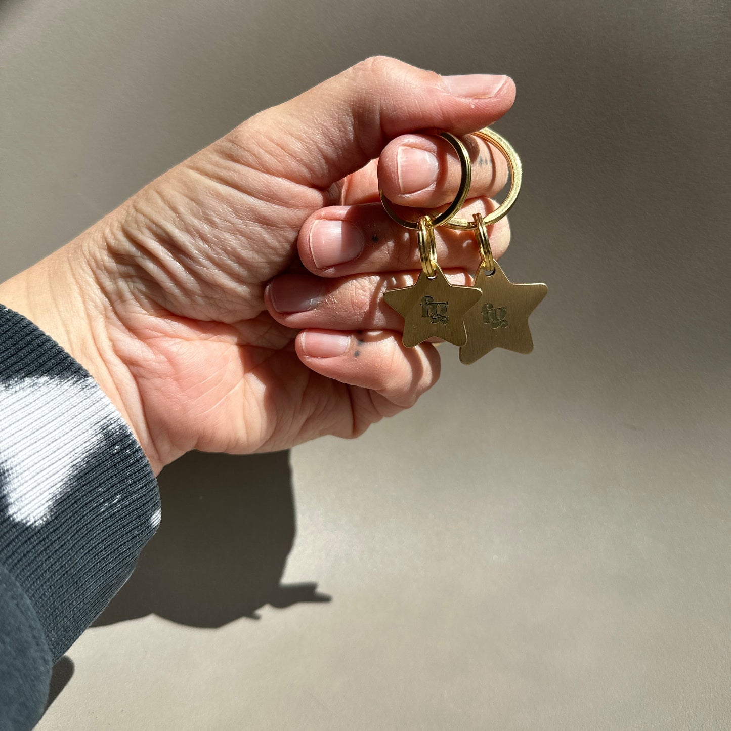 Solid Brass FG Engraved Dog Tag