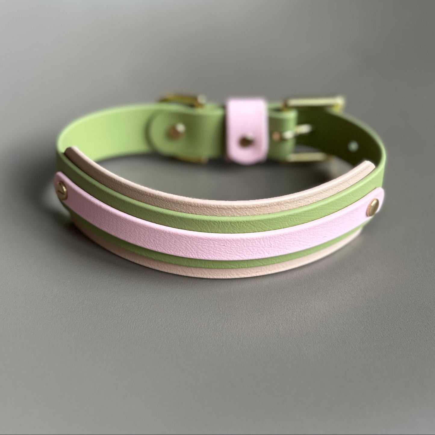Strawberry Matcha BioThane® Hound Style Collar