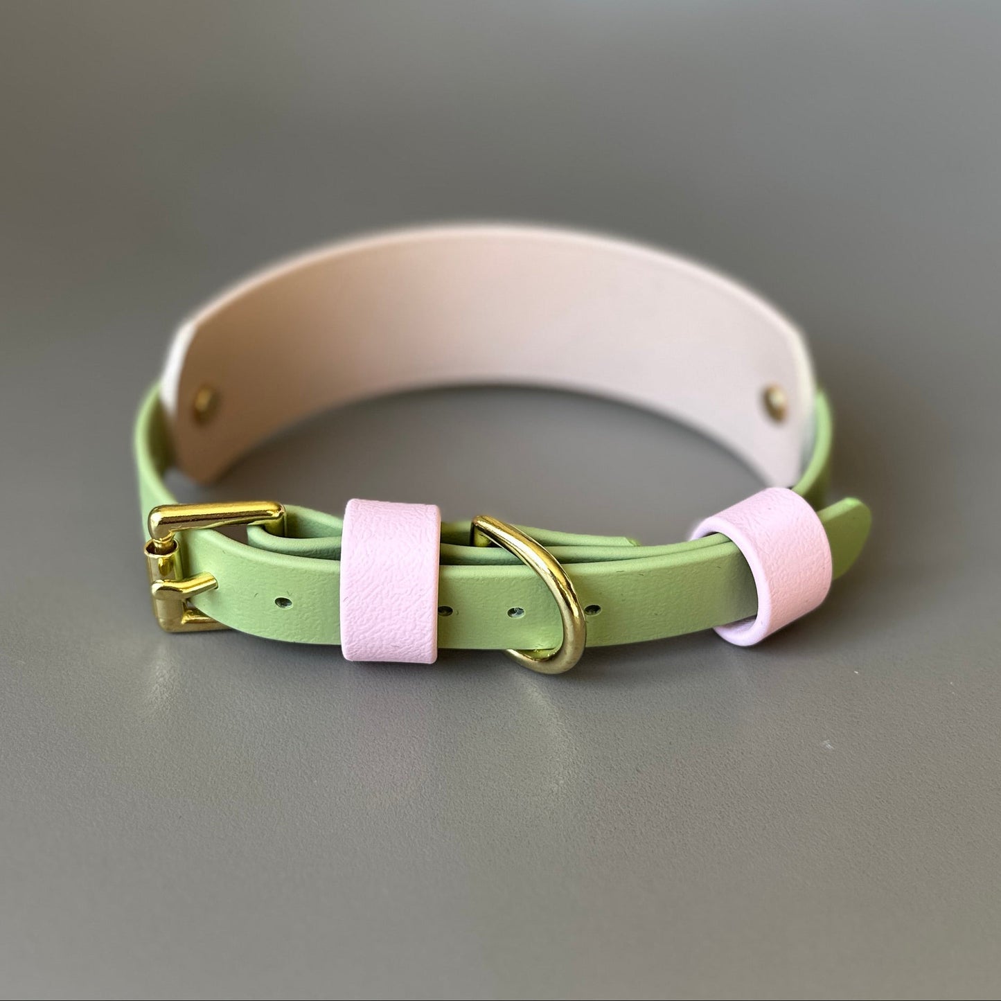 Strawberry Matcha BioThane® Hound Style Collar