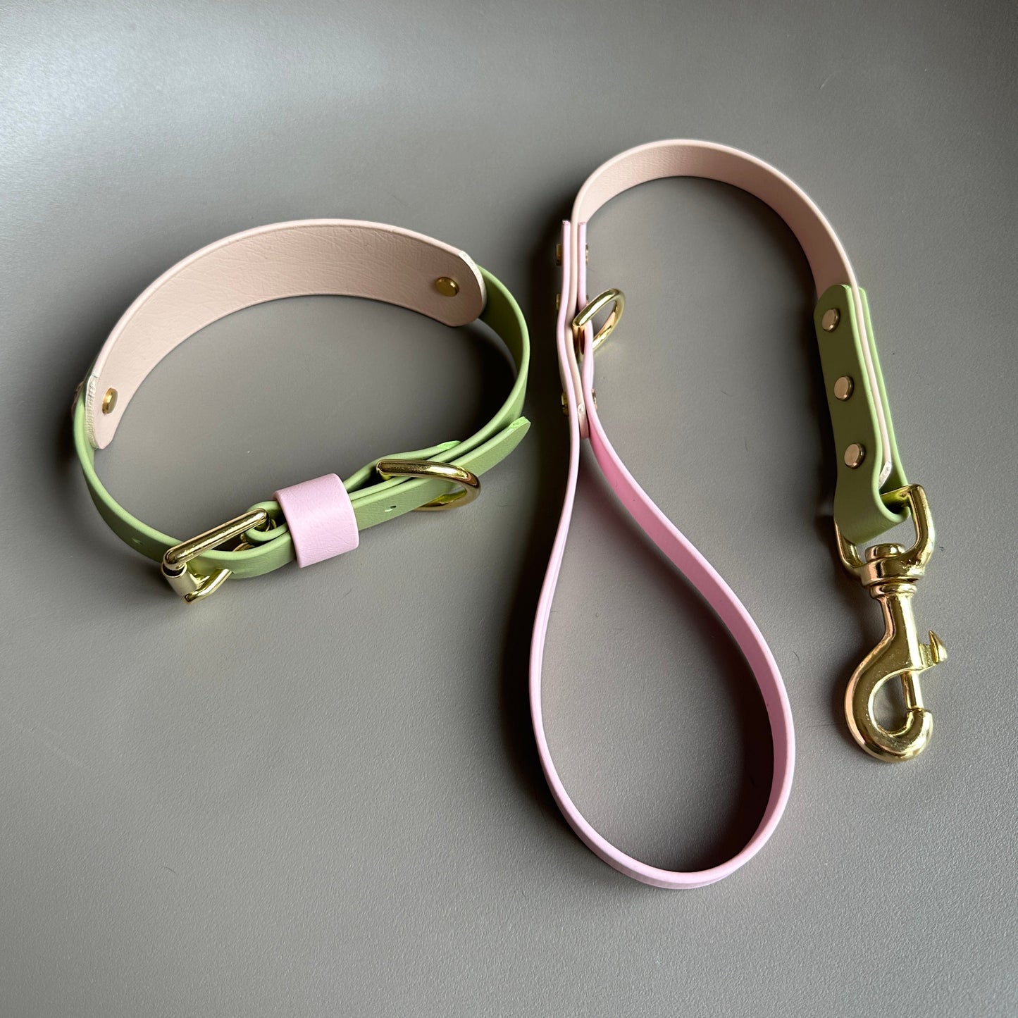 Strawberry Matcha BioThane® Hound Style Collar