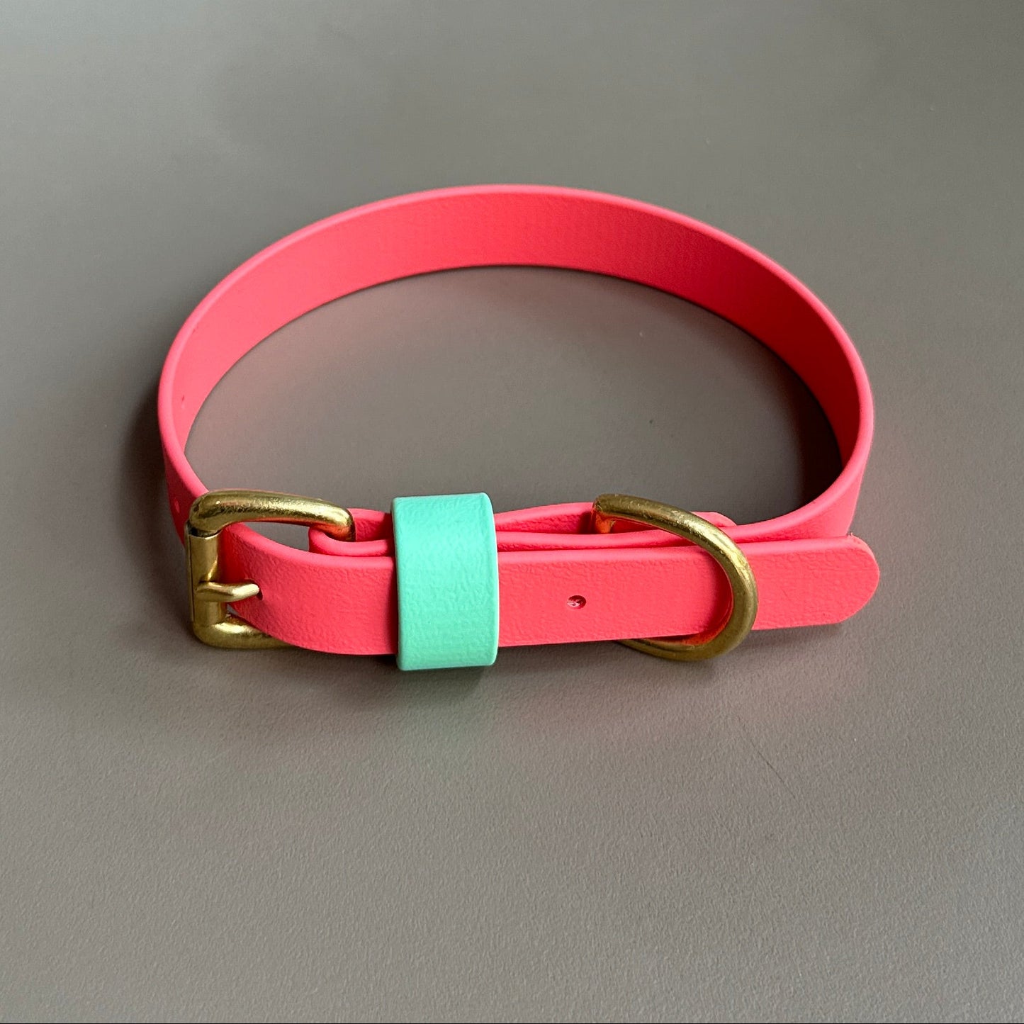 Coral Tide Colourblock BioThane® Collar