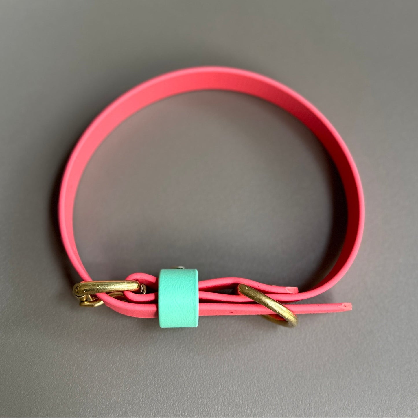 Coral Tide Colourblock BioThane® Collar