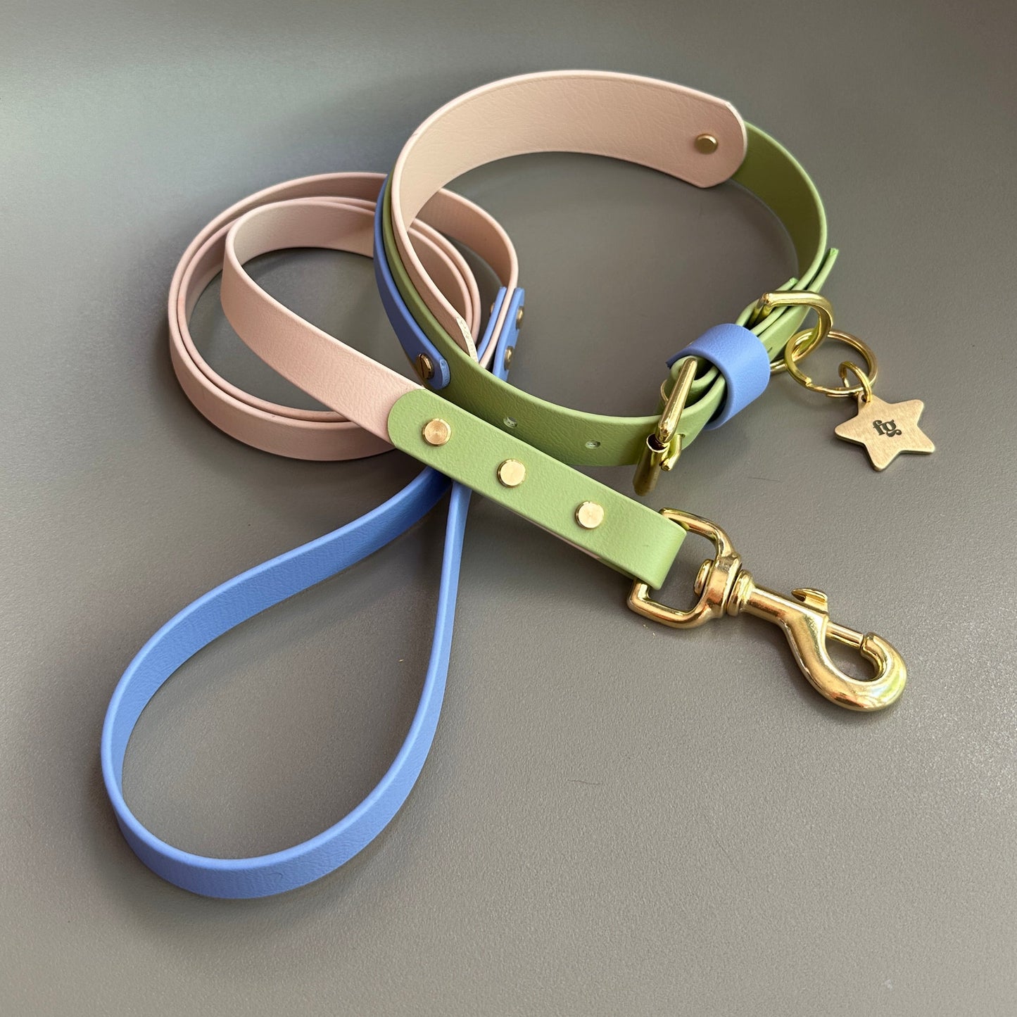 Blueberry Matcha BioThane® Hound Style Collar