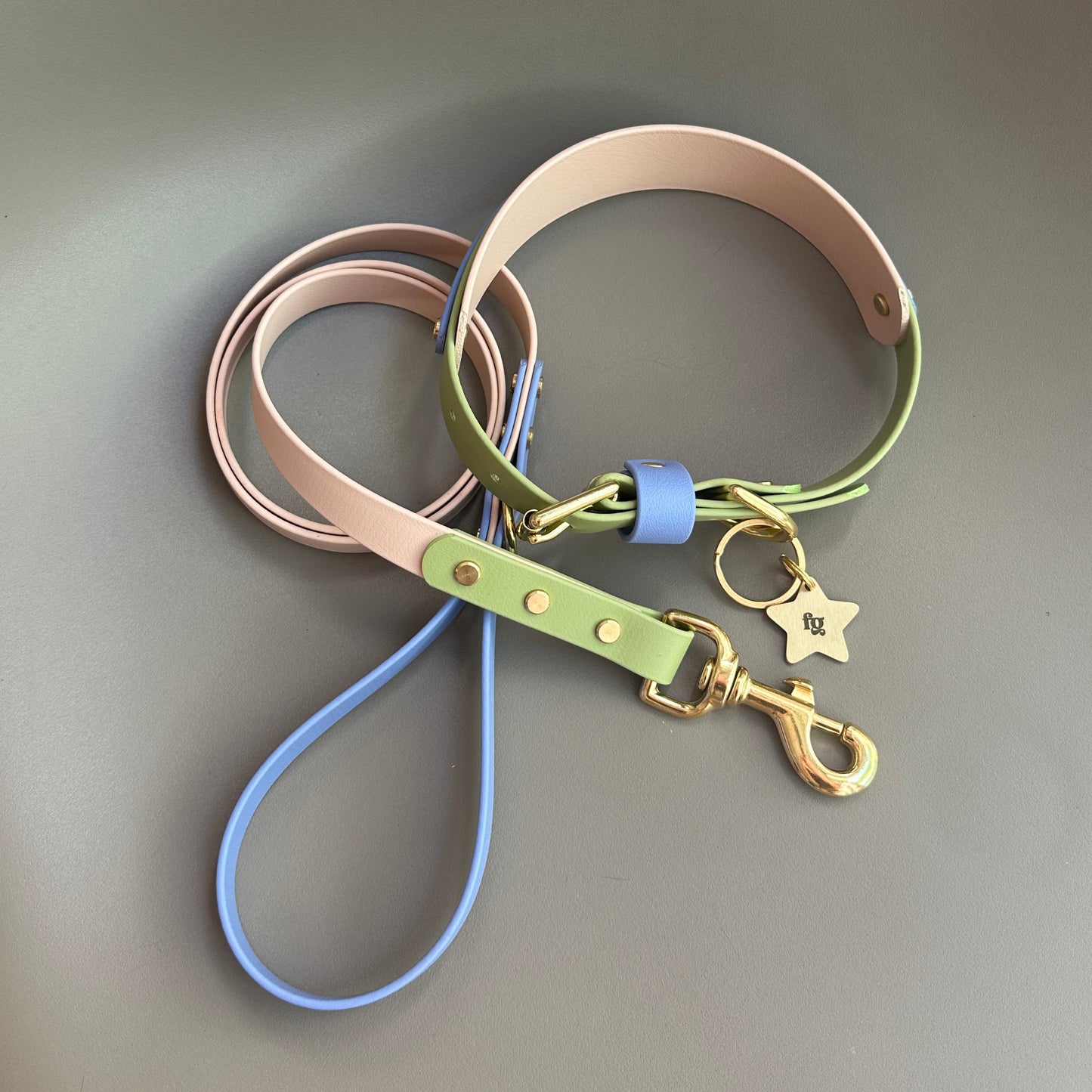 Blueberry Matcha BioThane® Hound Style Collar