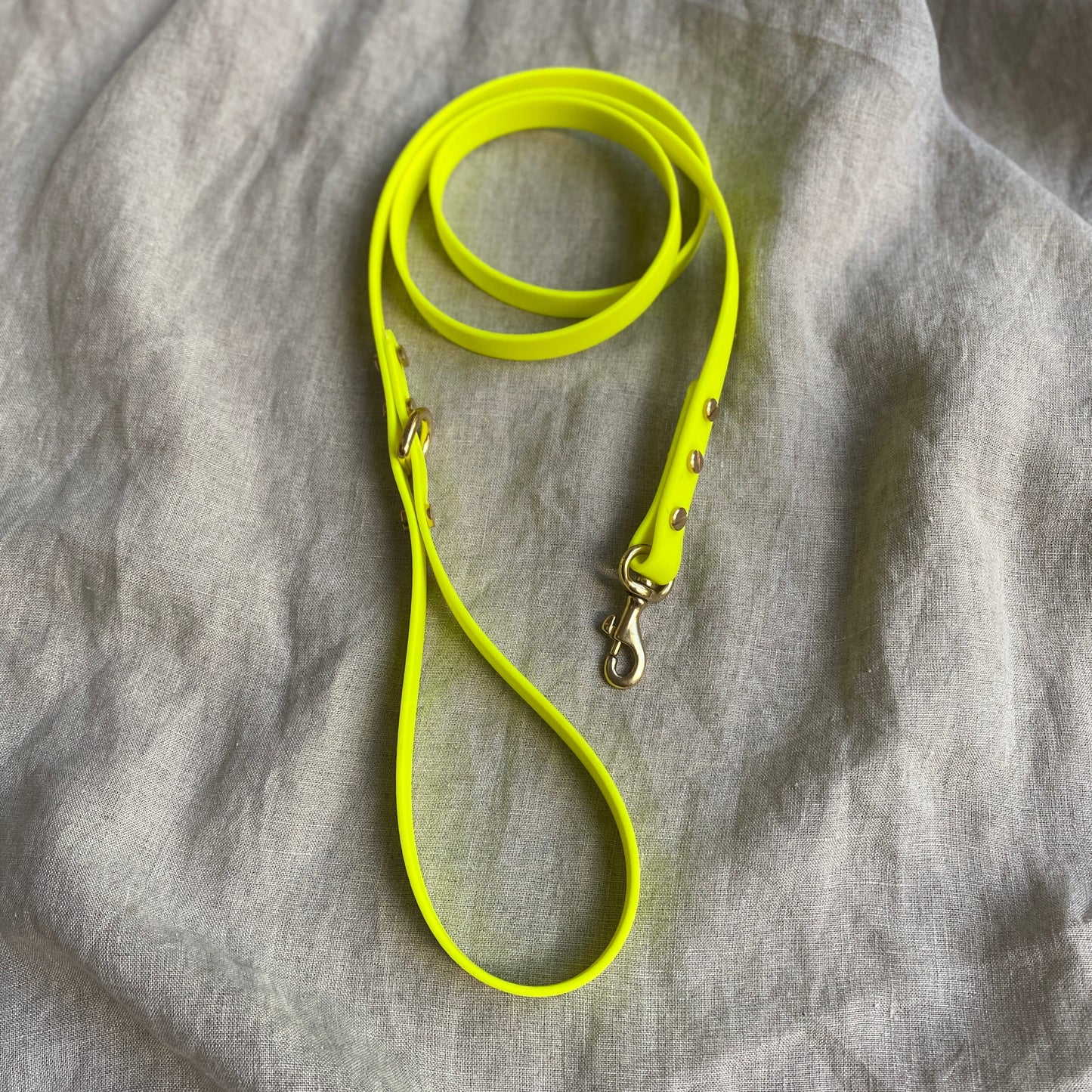 Neon Yellow BioThane® Lead