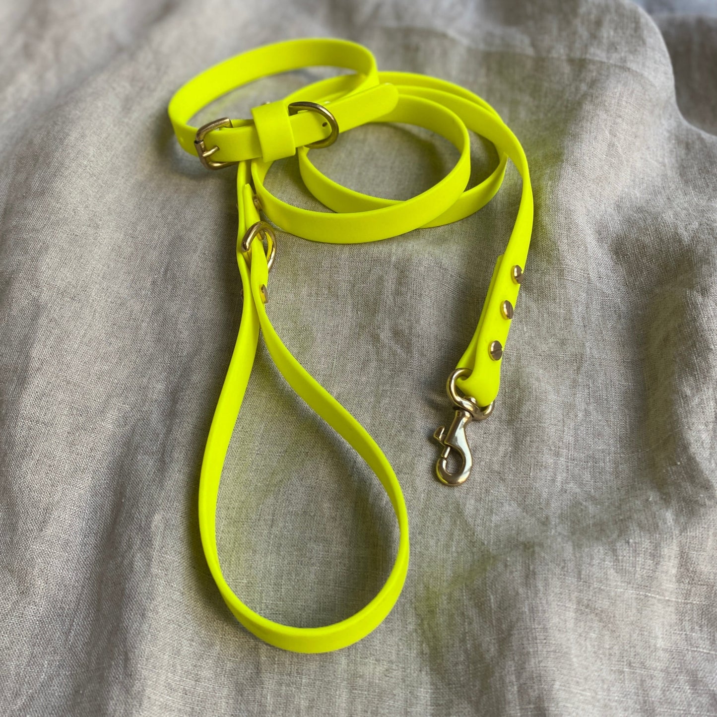 Neon Yellow BioThane® Lead