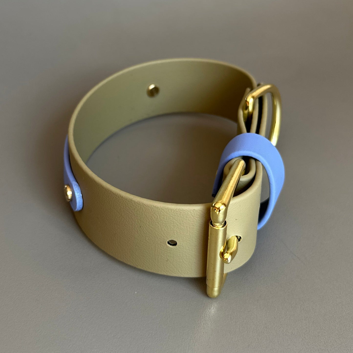 Khaki Bloom Wide 38mm BioThane® Collar