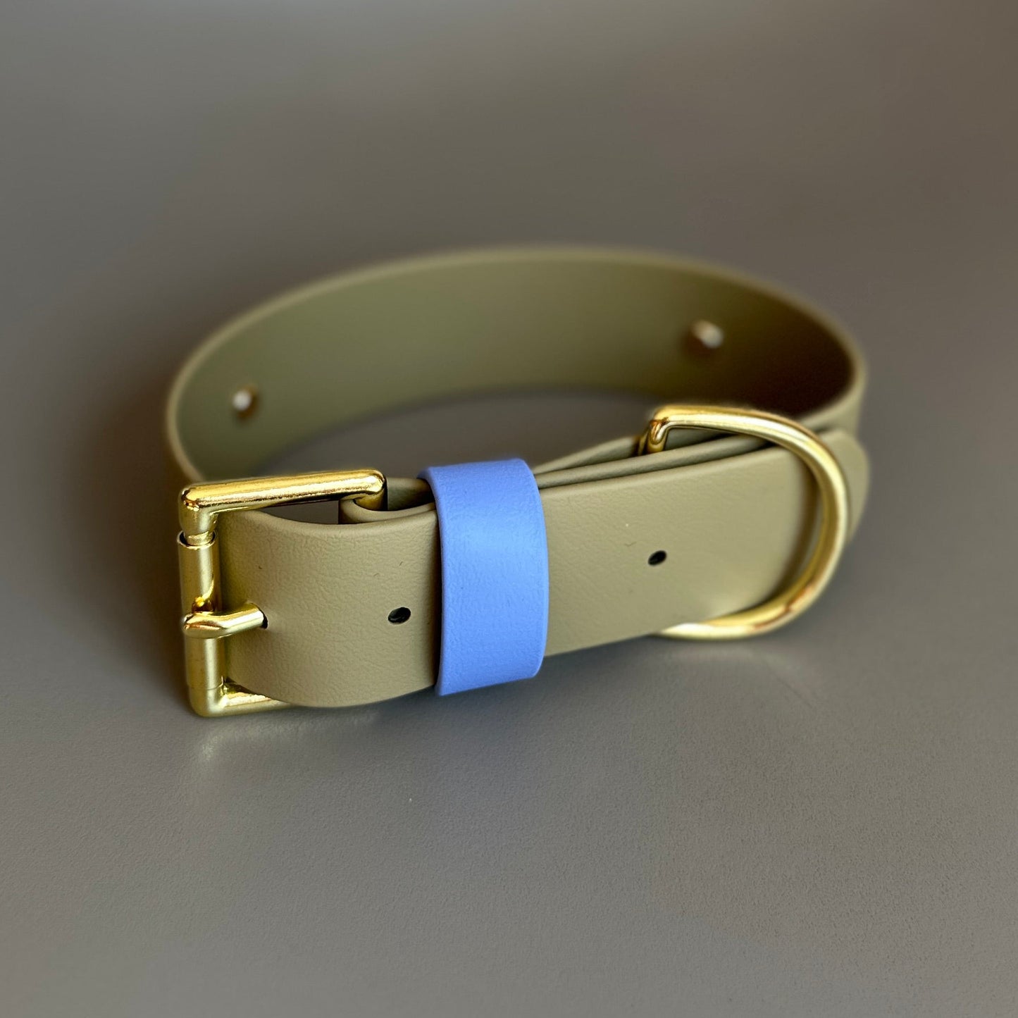 Khaki Bloom Wide 38mm BioThane® Collar