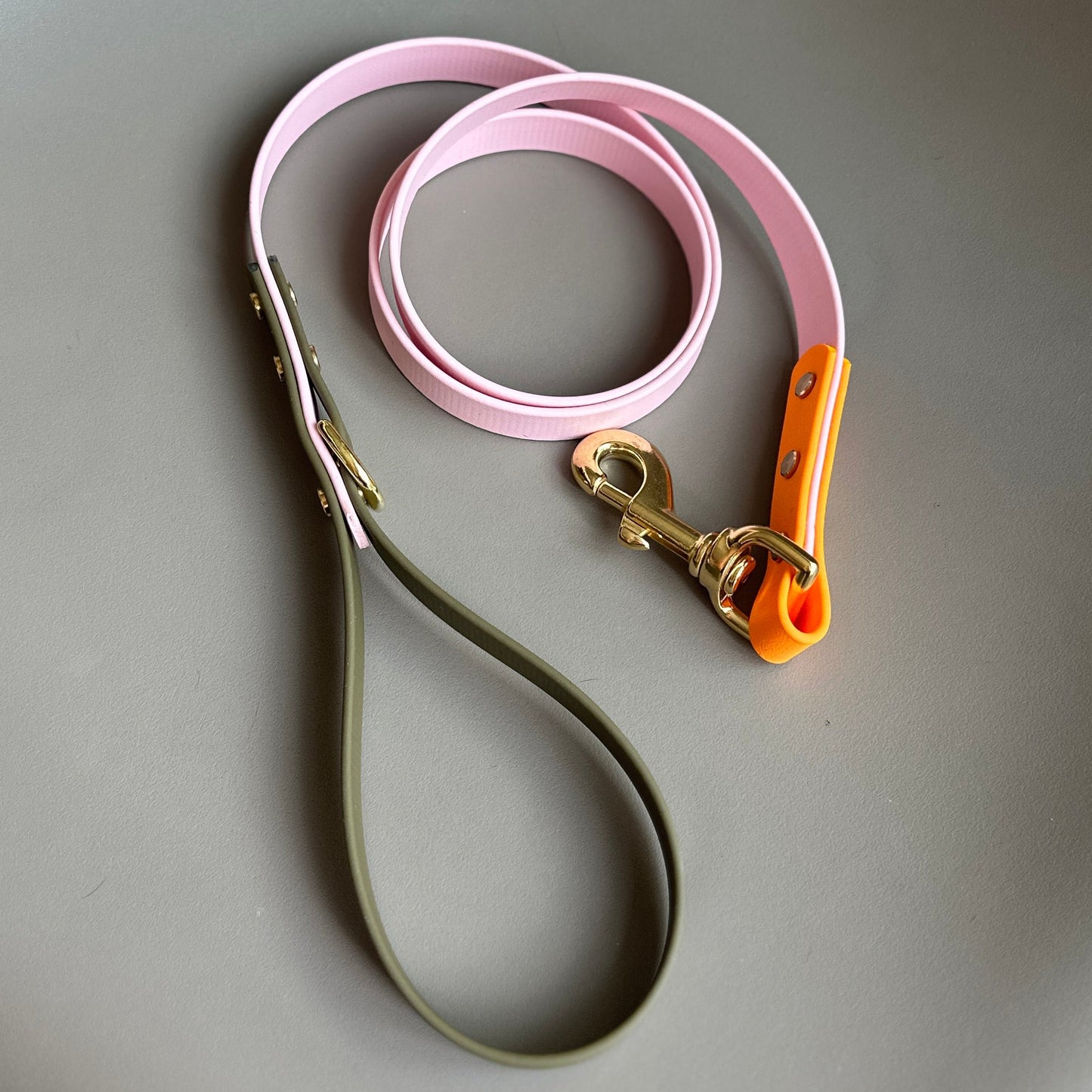 Marmalade Colourblock BioThane® Lead