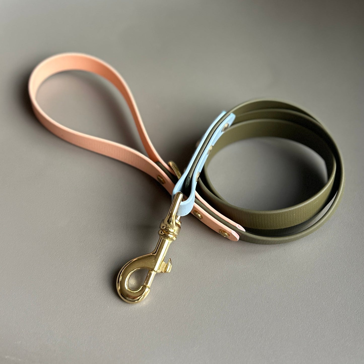 Peachwood Colourblock BioThane® Lead