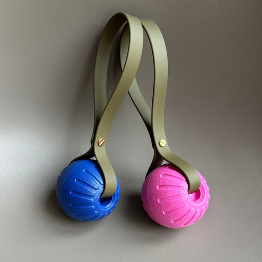 Tug Ball With BioThane® Handle