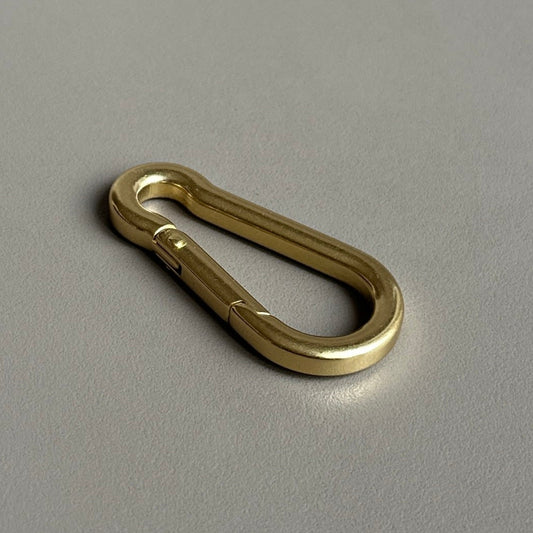Heavy Solid Brass Carabiner Clip