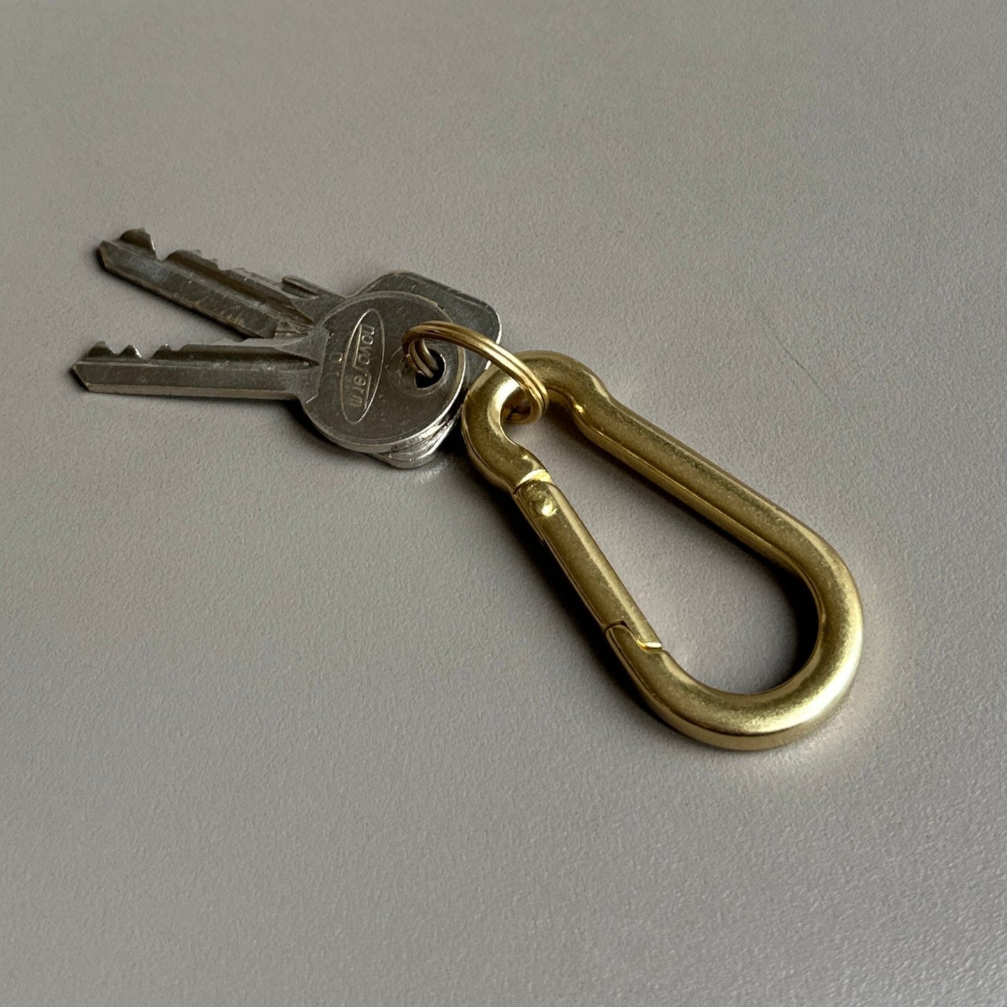 Heavy Solid Brass Carabiner Clip