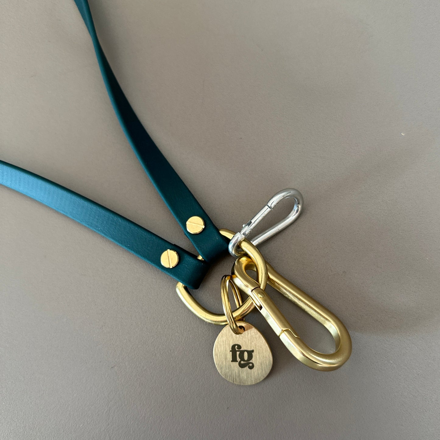 Heavy Solid Brass Carabiner Clip