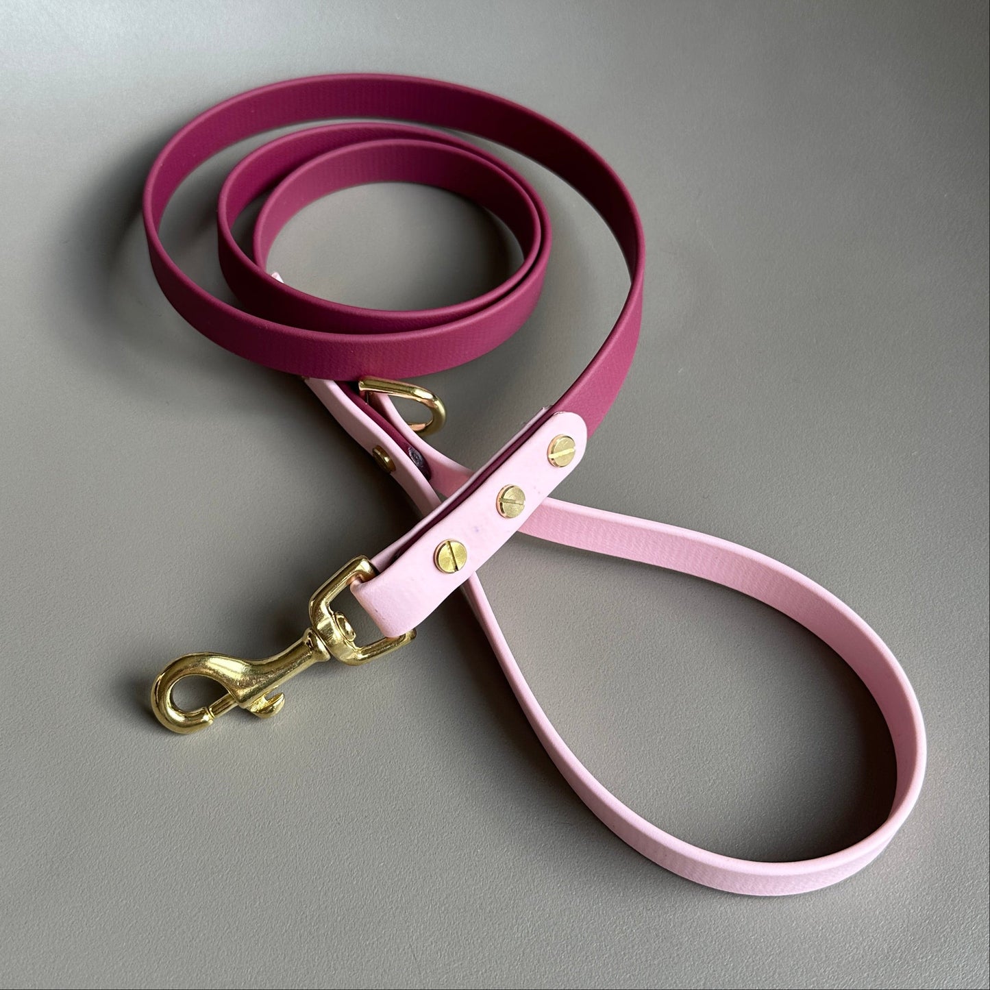 Claudie Mulberry Colourblock BioThane® Lead