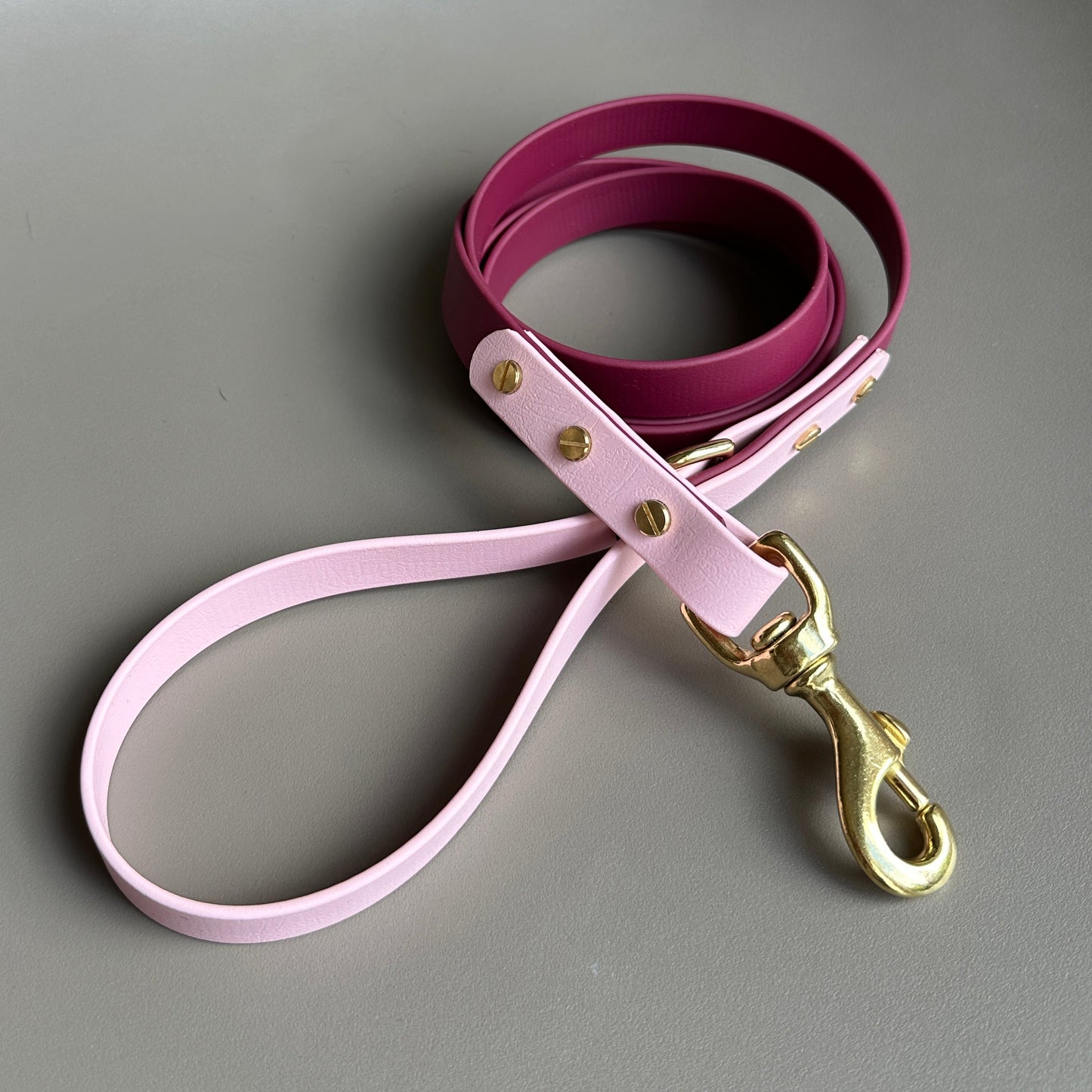 Claudie Mulberry Colourblock BioThane® Lead