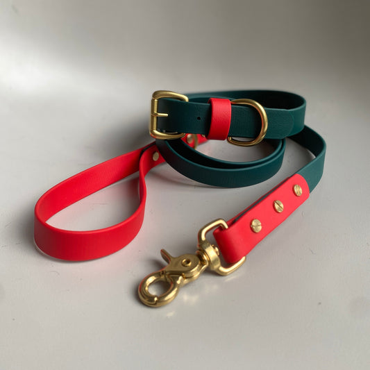 Christmas BioThane® Collar - Emerald