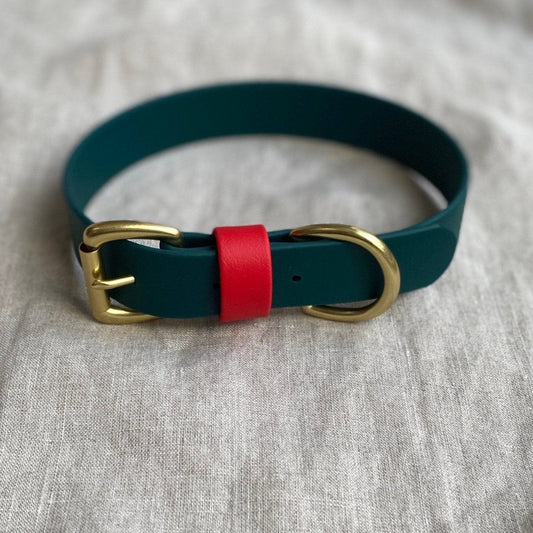 Christmas BioThane® Collar - Emerald