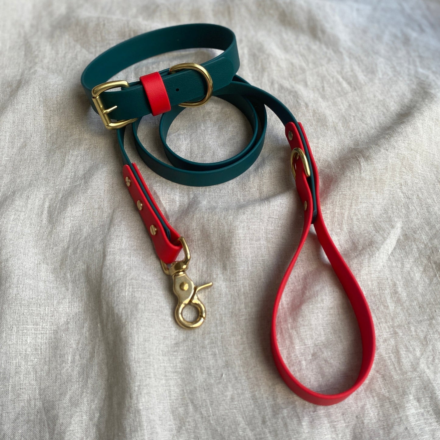 Christmas BioThane® Collar - Emerald