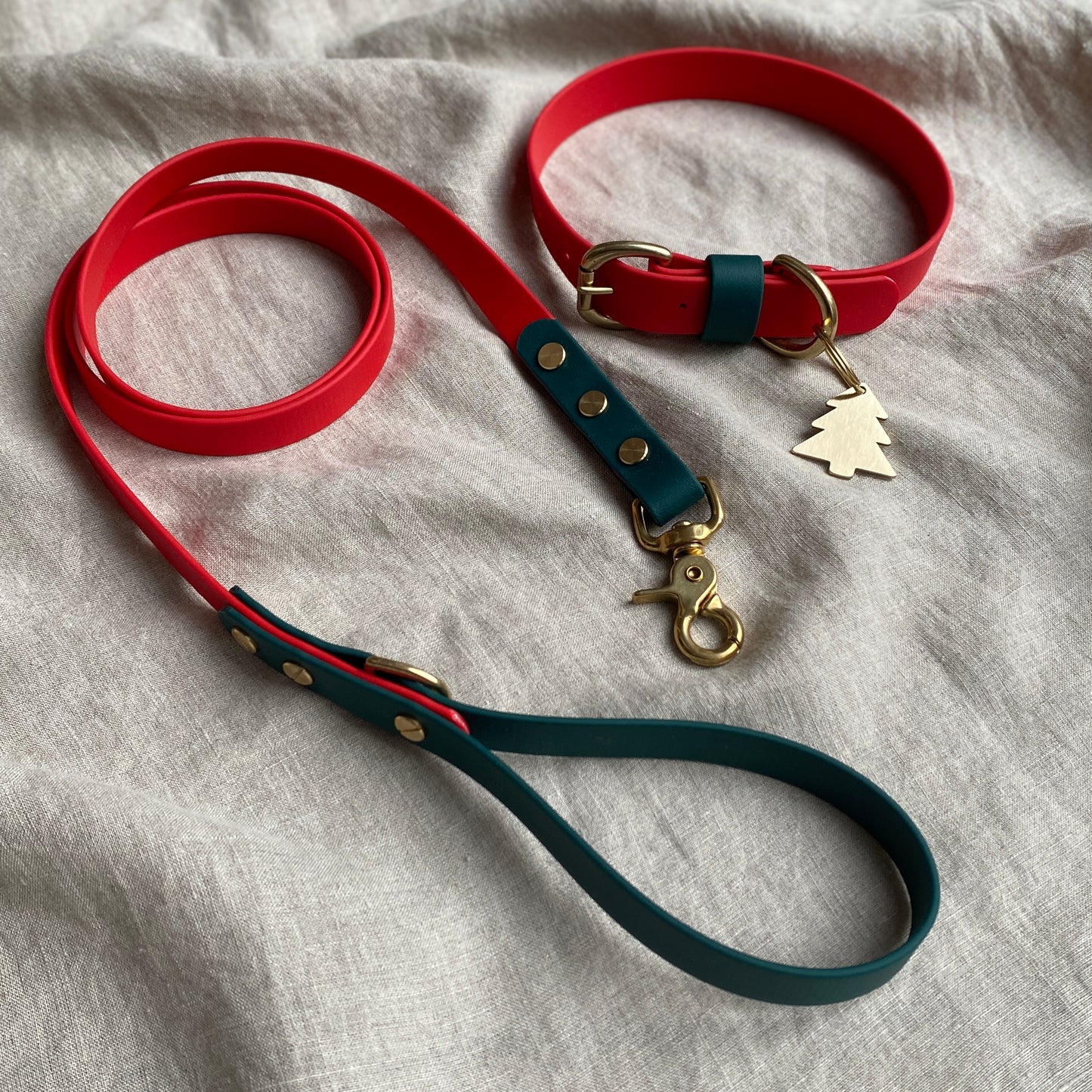 Christmas BioThane® Collar - Red