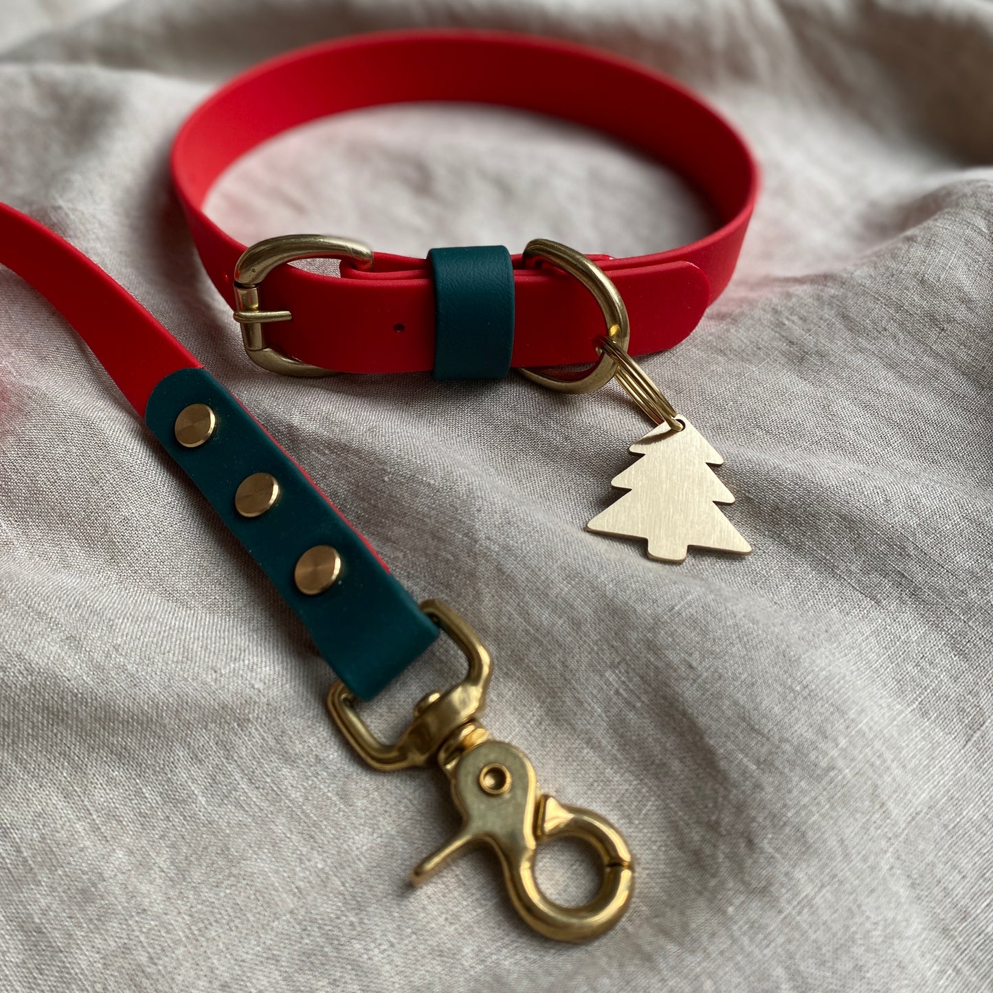 Christmas BioThane® Collar - Red