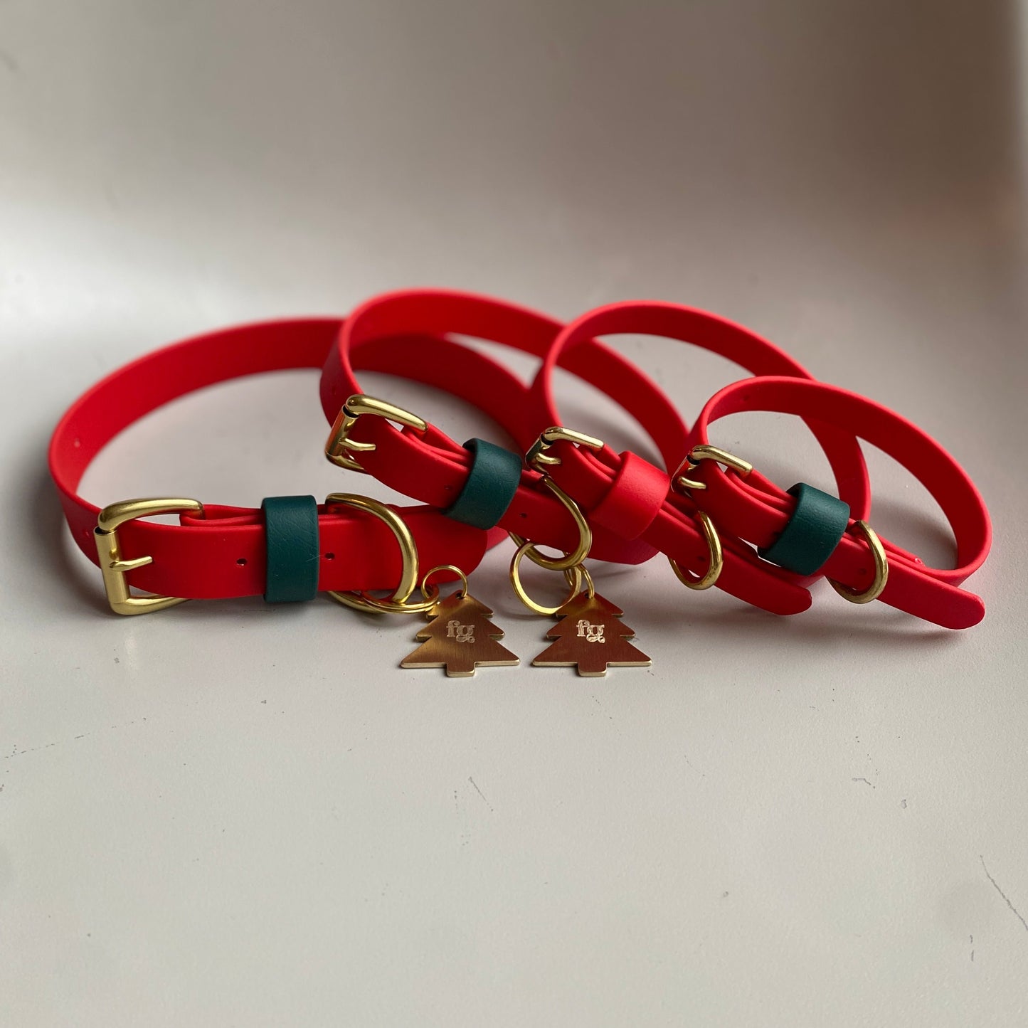 Christmas BioThane® Collar - Red