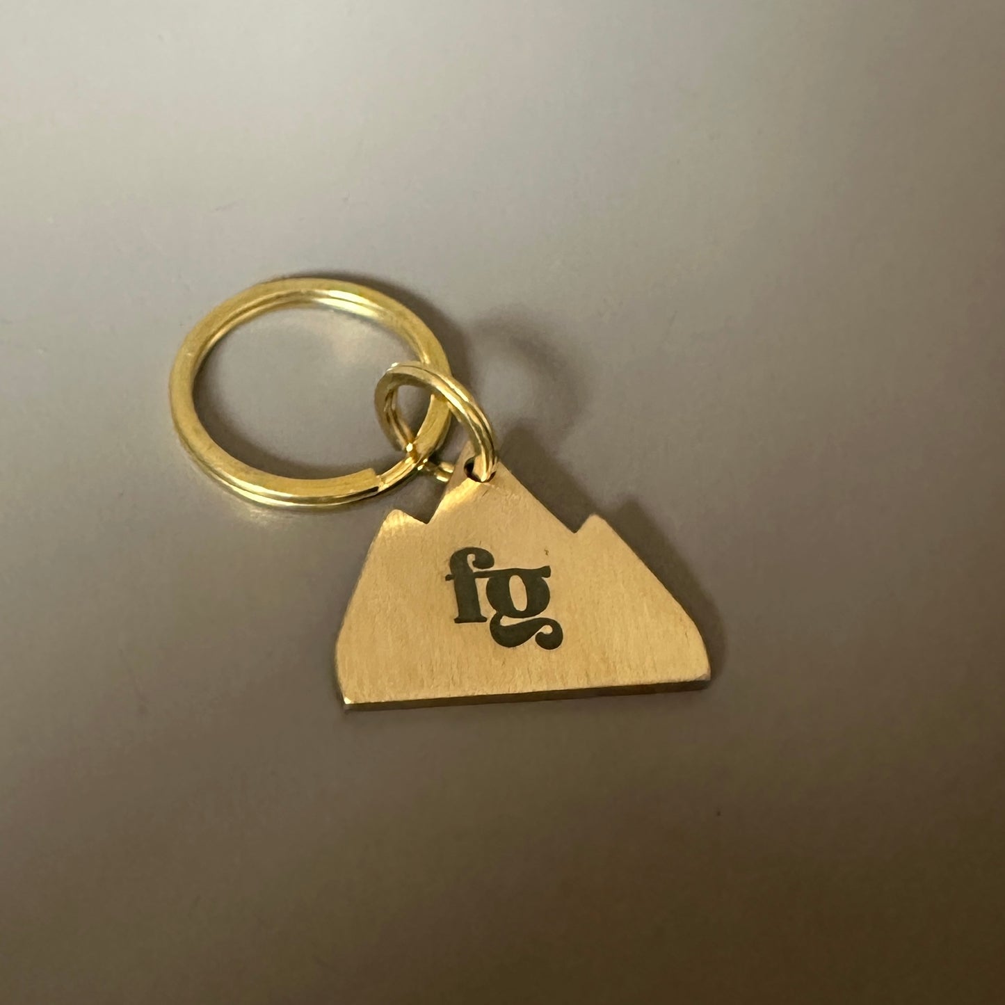 Solid Brass FG Engraved Dog Tag