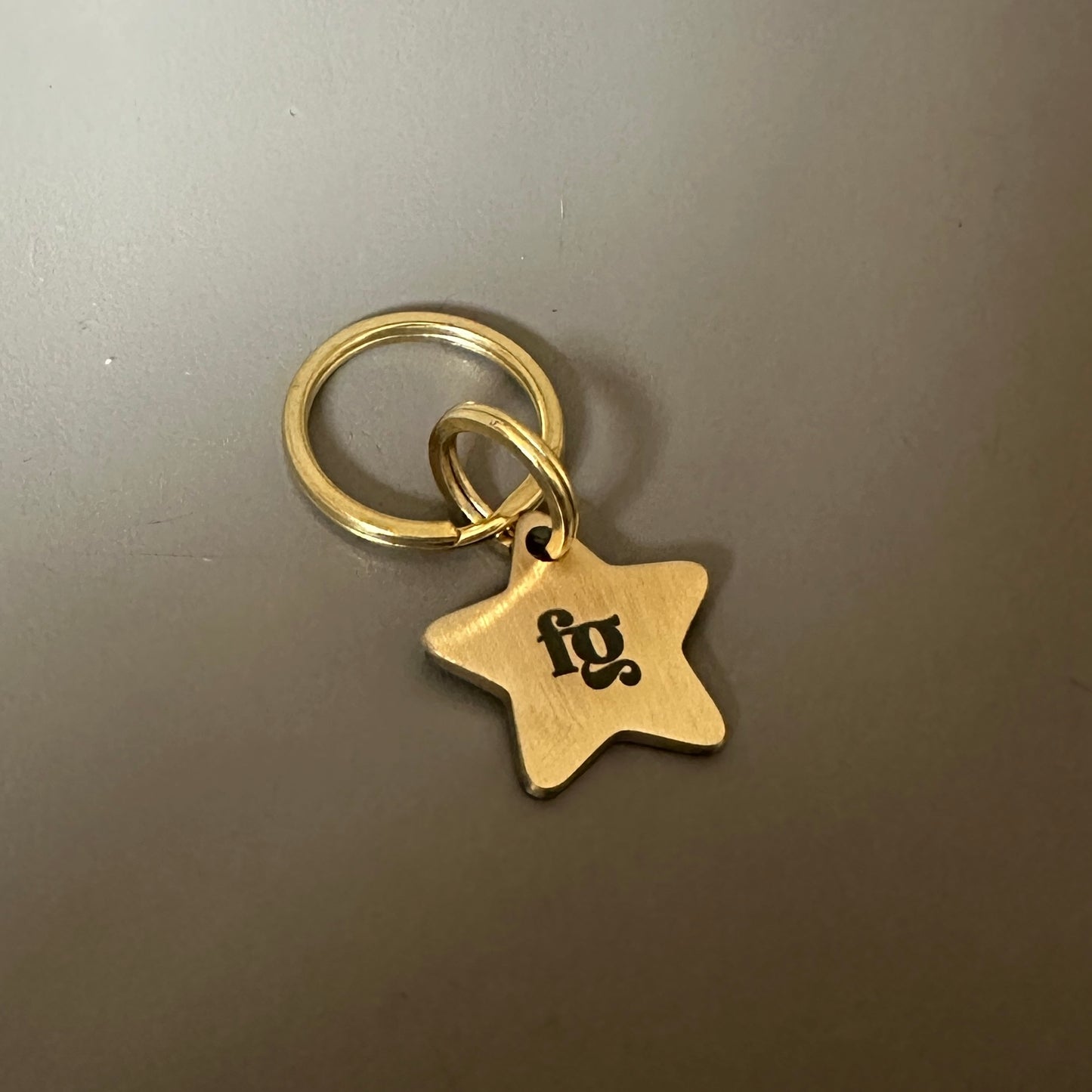 Solid Brass FG Engraved Dog Tag