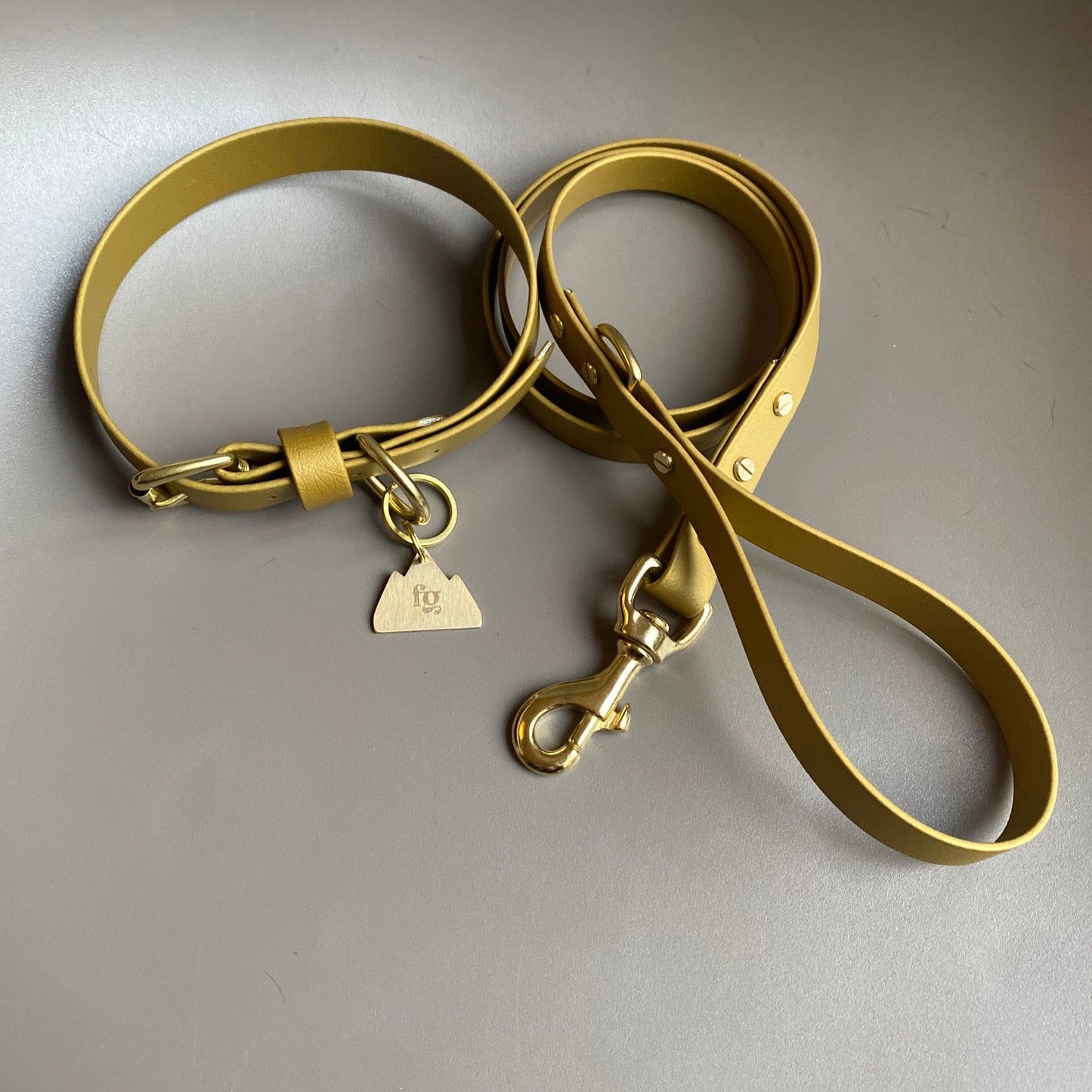 Gold BioThane® Collar