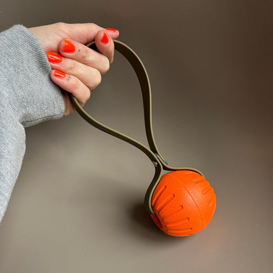 Tug Ball With BioThane® Handle
