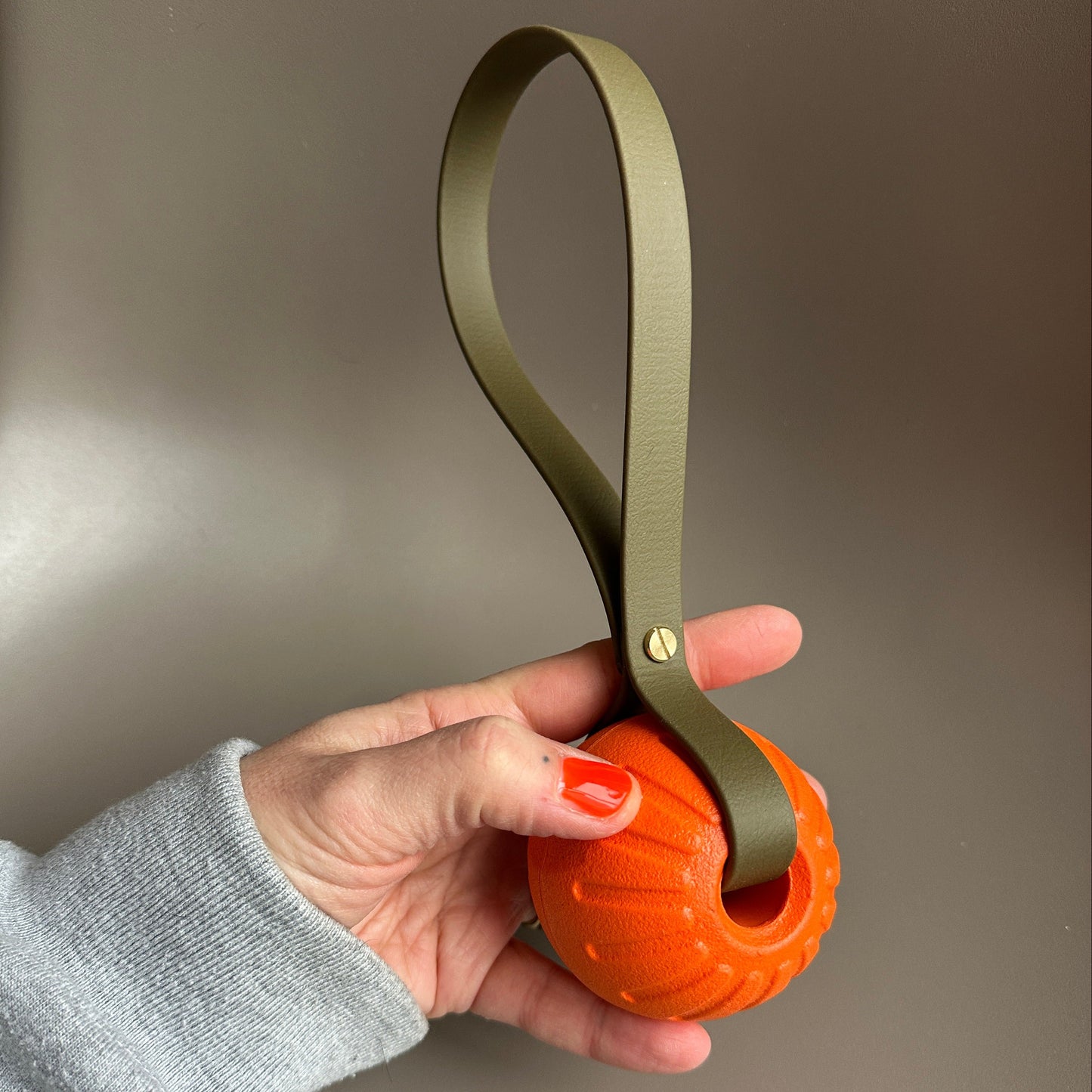 Tug Ball With BioThane® Handle