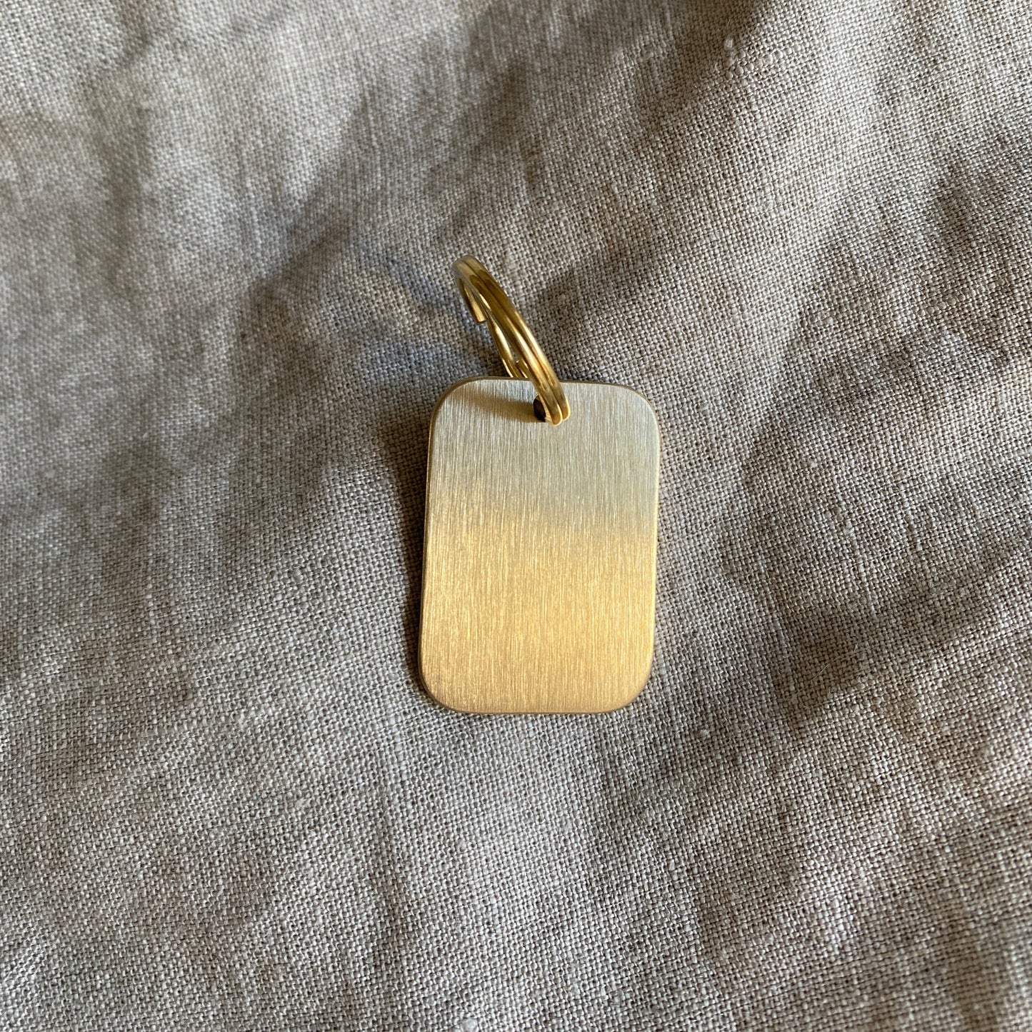 Solid Brass Dog Tag