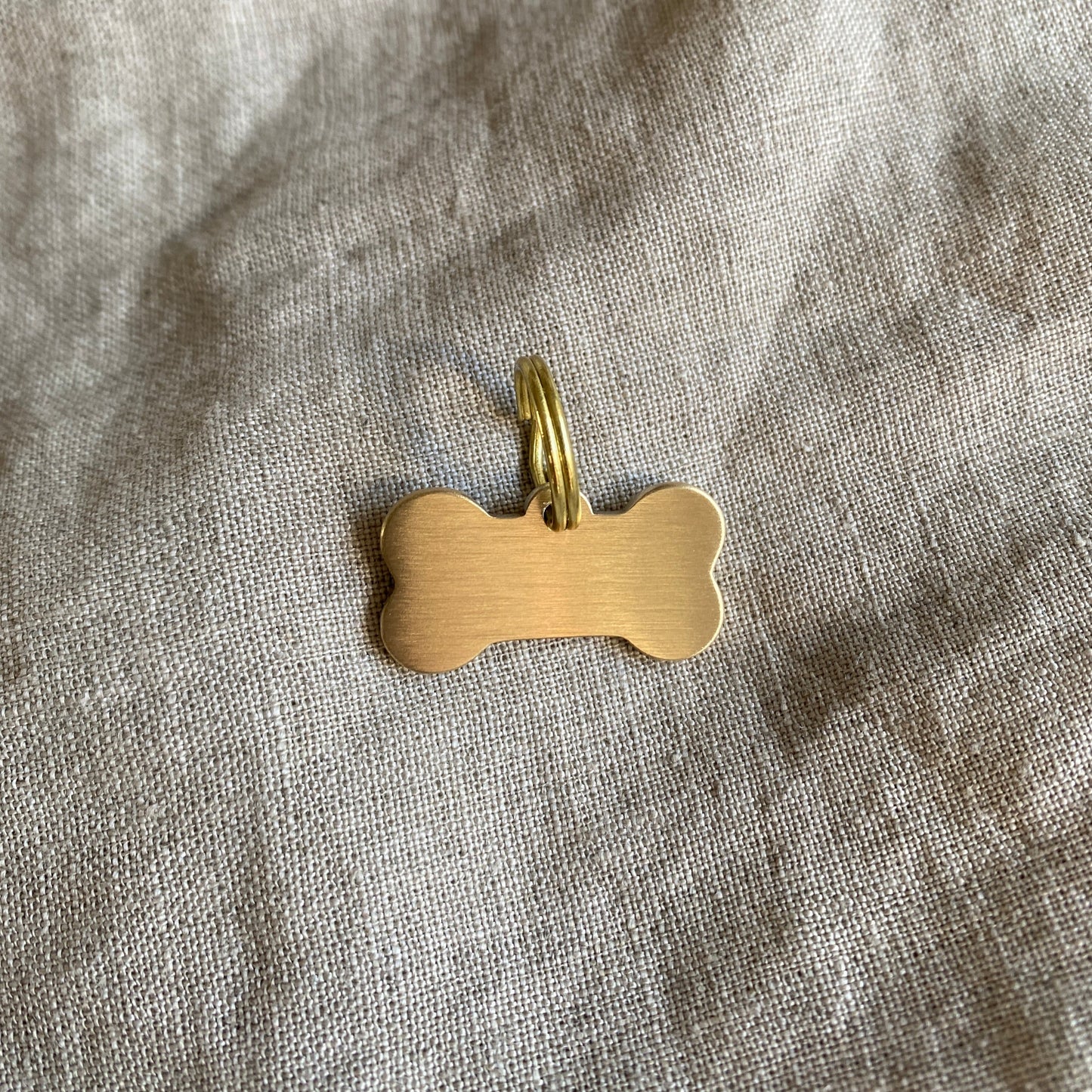 Solid Brass Dog Tag